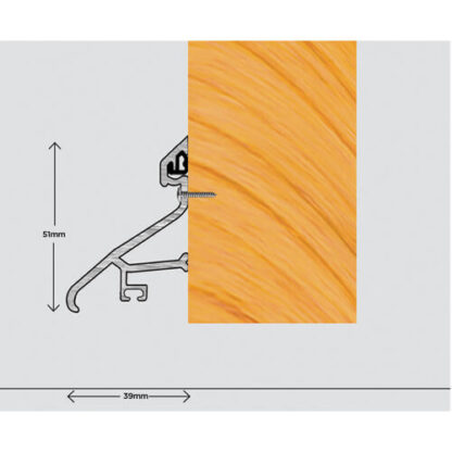 Exitex ERD Rain Deflector- External deflector strip suitable for UPVC and Timber doors - Image 2