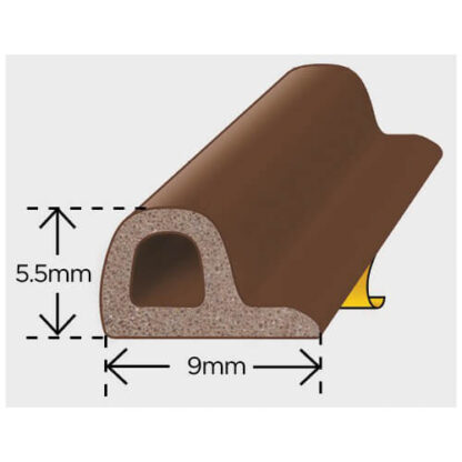 Exitex P Strip Self Adhesive EPDM Rubber - Image 3