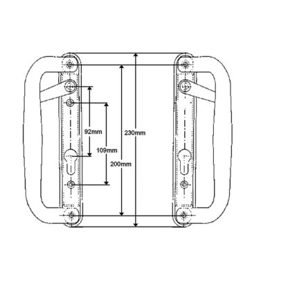 Mila Trinity Handle Set for Patio Doors - Image 5