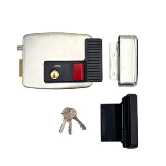 Cisa 11931 Electric Nightlatch Rim Lock With Hold Back for Doors and Gates