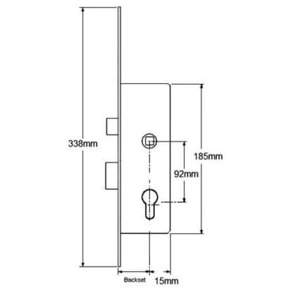 Winkhaus Overnight Lock - Split Spindle or Lift Lever 16mm Faceplate - Image 8