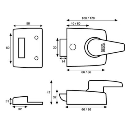 ERA 1630 Deadlocking Nightlatch - Image 2