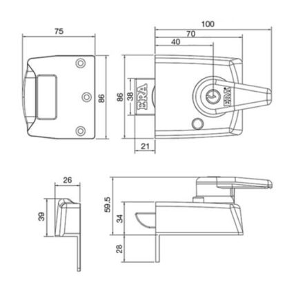 ERA 1830 BS3621:2007 High Security Nightlatch - Image 2