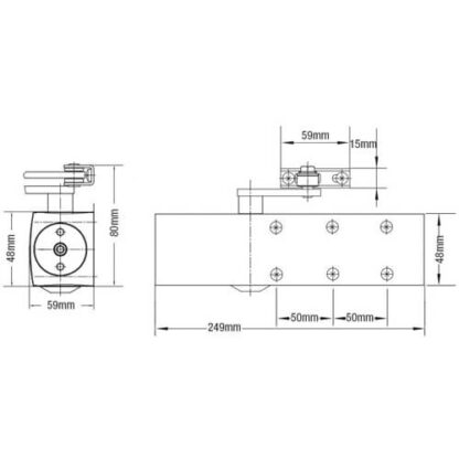 Briton 2003 Size 3 Overhead Door Closer - Image 2