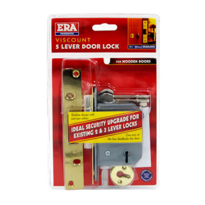 ERA  201/301 Viscount Non British Standard 5 Lever Mortice Deadlock - Image 9