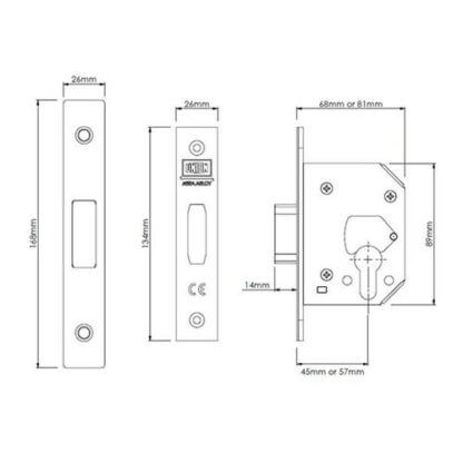 Union 21EU StrongBolt Euro Mortice Deadlock - Image 2
