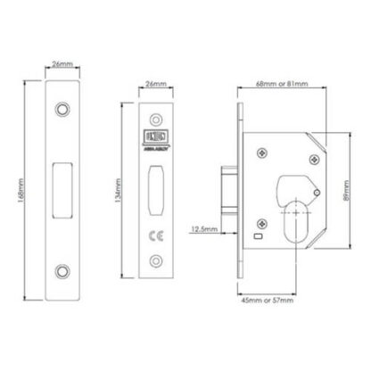 Union 21OV Strongbolt Oval Mortice Deadlock - Image 3