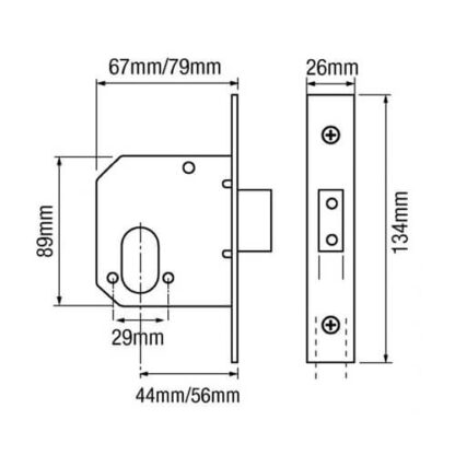 Era 223/323 Dual Profile Mortice Deadlock - Image 2