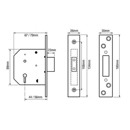 ERA Fortress British Standard 3621:2007 Mortice Deadlock - Image 2