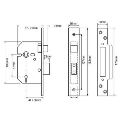 ERA Fortress British Standard 3621:2007 Mortice Sashlock - Image 2