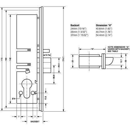 Adams Rite 4750 Euro Deadlatch Case for Metal Doors - Image 2