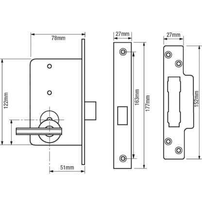 Wellington Fort 4K Escape 6 Lever Mortice Deadlock - Image 2