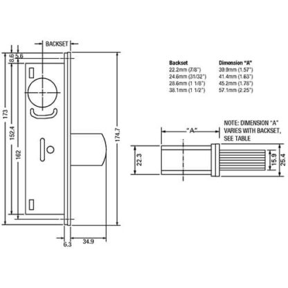 Alpro 5218 Screwin Swing Deadbolt Case for Metal Doors - Image 2