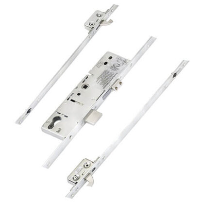 ERA Latch Deadbolt 2 Small Hooks Split Spindle Multipoint Door Lock - 20mm Faceplate - Option 3 (top hook to spindle = 680mm) - Image 7
