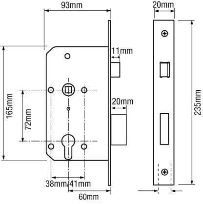 Briton 5420 Euro Mortice Sashlock - Image 4