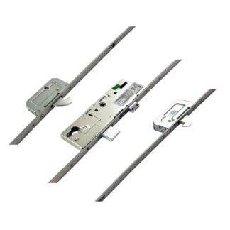 Era Latch Deadbolt 2 Hooks Interlocking French Door Lock Split Spindle Multipoint Door Lock (top hook to spindle = 380mm)