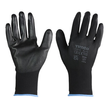 Durable Grip Gloves PU Coated Polyester - Image 5