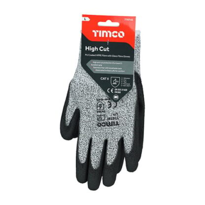 High Cut Gloves - PU Coated HPPE Fibre with Glass Fibre - Image 2