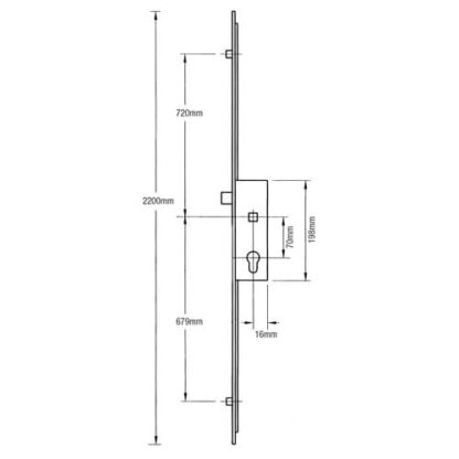 GU Ferco Latch 2 Rollers Multipoint Door Lock - Image 2