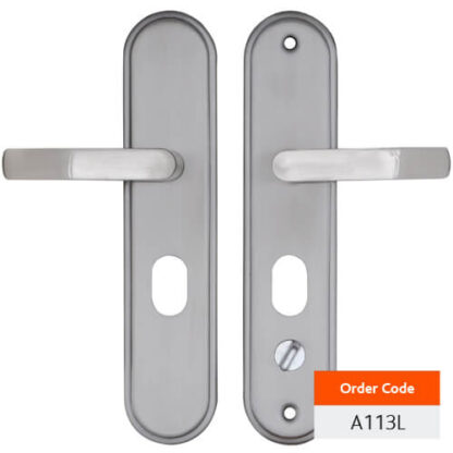 Hooply Steel Door Furniture with Snib - Image 3