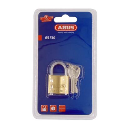Abus 65 Series 30mm Open Shackle Brass Padlock - Image 2