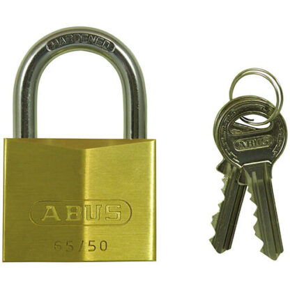 Abus 65 Series 50mm Open Shackle Brass Padlock - Image 3