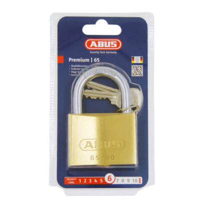Abus 65 Series 60mm Open Shackle Brass Padlock - Image 2