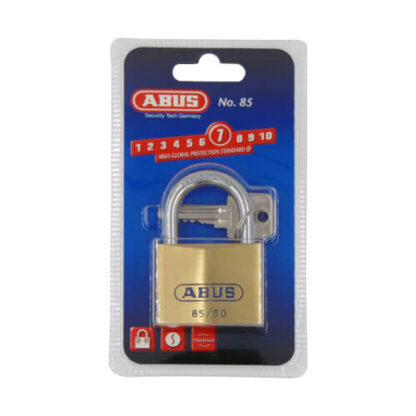 Abus 85 Series 50mm Open Shackle Brass Padlock - Image 2