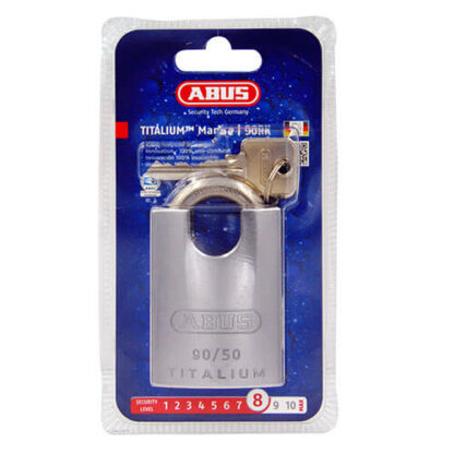 Abus 90RK Titalium 50mm Marine Grade Close Shackle Padlock - Image 2