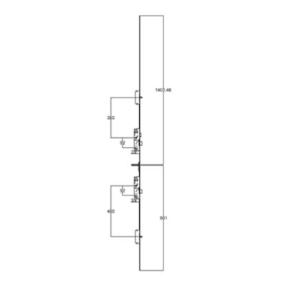 KFV Stable Door Lock Latch Deadbolt 2 Pins Key Wind Operated Multipoint Door Lock - Image 2
