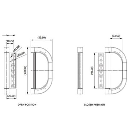 Caldwell Bi-Fold Door Hinge - Image 2