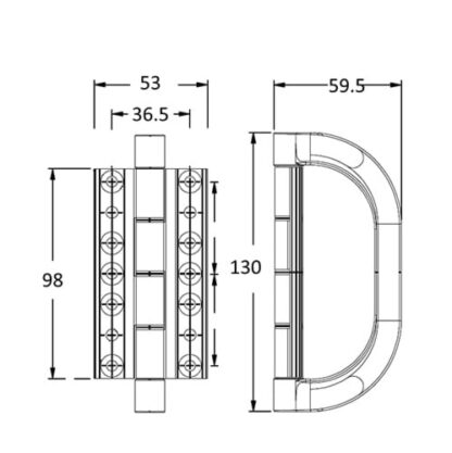 Caldwell Bi-Fold Door Hinge - Image 4