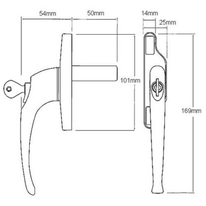 Cego Cadenza Locking Window Espag Blade Handle - Image 6
