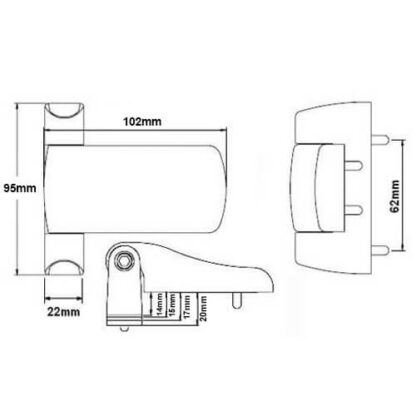 Fab and Fix Anchorage Heavy Duty 3D Flag Hinge for UPVC Doors - Image 4