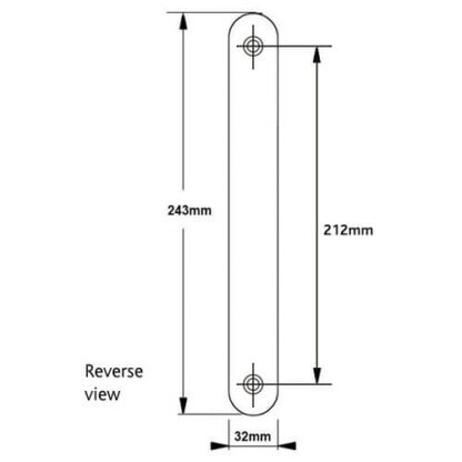 Fab & Fix Windsor Blank Exterior Only Unsprung 212mm screw centres - Image 6