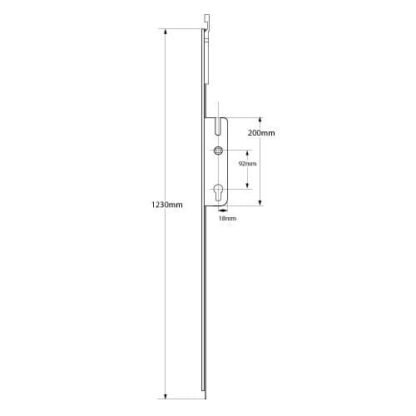 Elite Lift Lever French Door Passive Lock - Shootbolt Compatible - Image 2