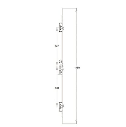 Kenrick Excalibur Latch 3 Hooks Multipoint Door Lock - Image 2