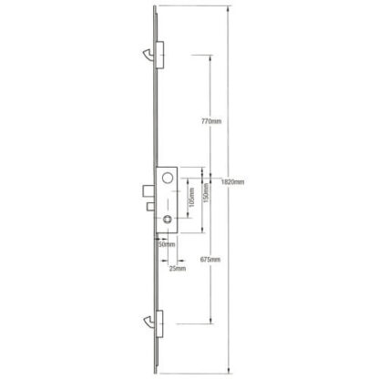 Fix 2025 Latch Deadbolt 2 Hooks Lift Lever Multipoint Door Lock (Scandinavian Cylinder Version) - Image 8
