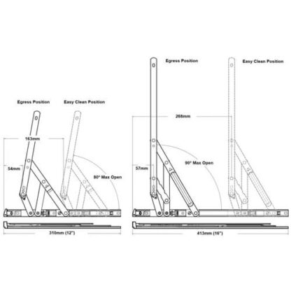 Securistyle Egress Easy Clean Friction Stay - Image 2