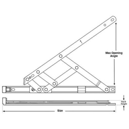 TSS Standard Friction Stay 13mm or 17mm Stack Height - Image 2