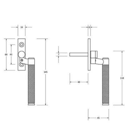 From the Anvil Brompton Offset Non-Locking Espag Window Handles (LEAD TIME: 2-3 DAYS) - Image 9