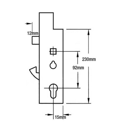 Fullex XL Genuine Multipoint Gearbox - Lift Lever - Image 3