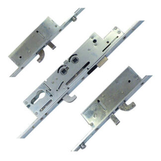 Fullex XL Latch 3 Hooks 2 Anti Lift Pins 2 Rollers Multipoint Door Lock - Option 1 (top hook to spindle = 518mm)