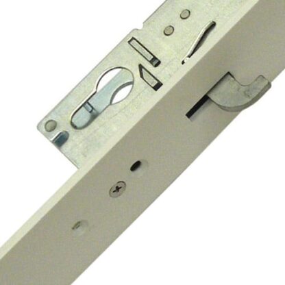 Fullex XL Latch 3 Hooks 2 Anti Lift Pins Flat 44mm White Faceplate Double Spindle Multipoint Door Lock - Image 4