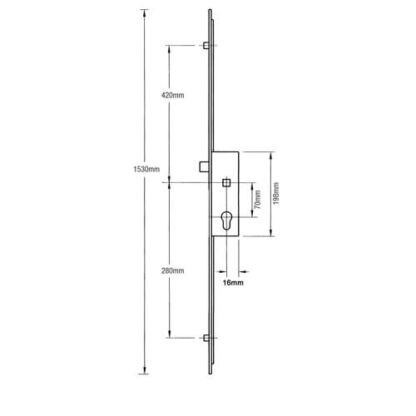 GU Ferco Latch 2 Rollers Multipoint Door Lock - Image 2
