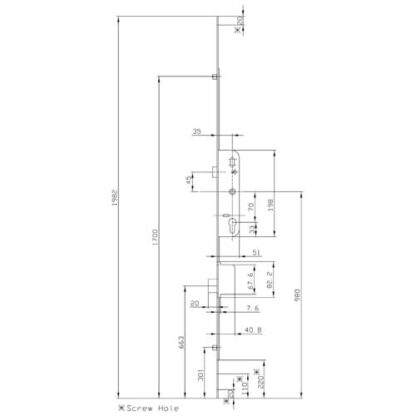 Ferco Munster Joinery 2 Rollers & 1 Deadbolt Multipoint Door Lock - Image 2