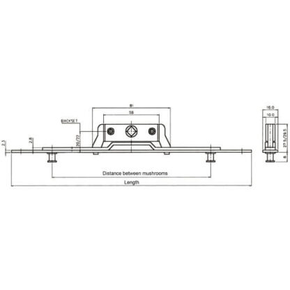 Vitawin Inline Espags 22mm Backset - Image 2
