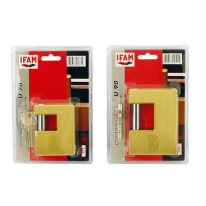 Ifam U Series Brass Shutter Padlock - Image 3