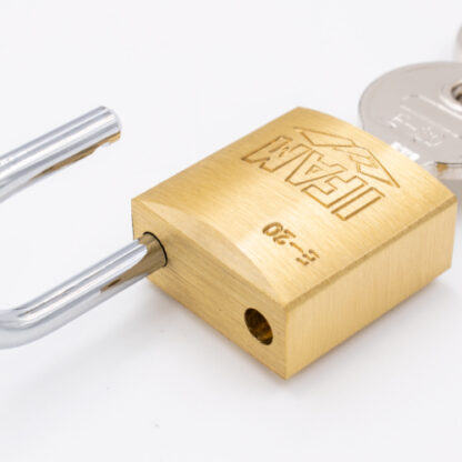 Ifam E Series 20mm Open Shackle Brass Padlock - Image 2