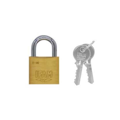 Ifam E Series 30mm Open Shackle Brass Padlock - Image 3